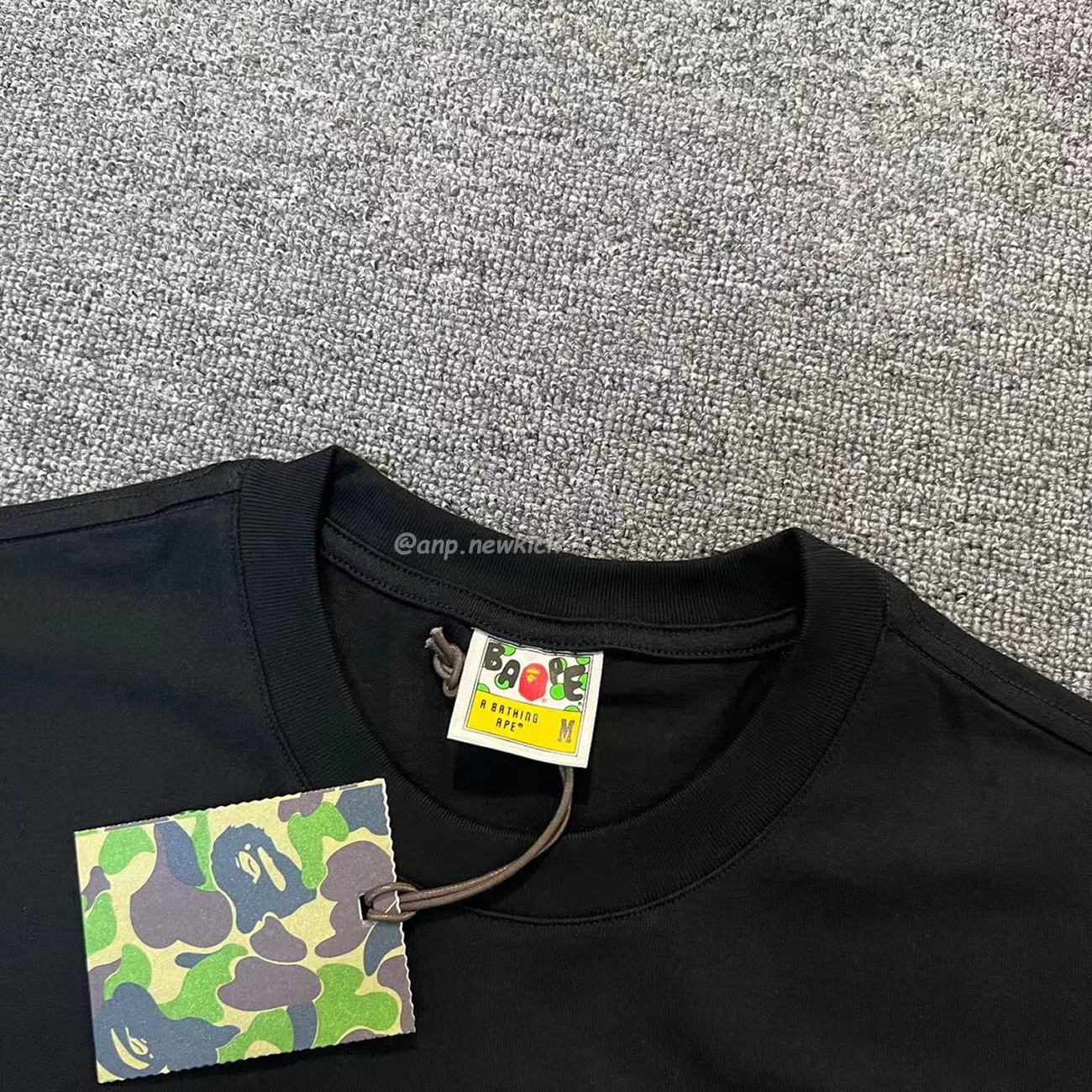 Bape Color Camo Big Ape Head Tee White Black White Green (11) - newkick.app